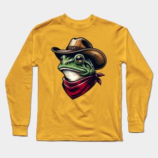 Cowboy frog Long Sleeve T-Shirt